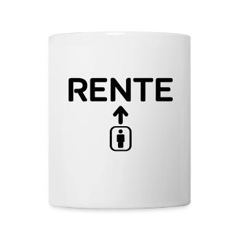 Aufzug Rente2 - Tasse - Weiß - Vorne