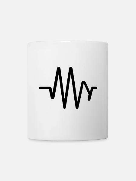Puls, Herzschlag - Tasse - Weiß