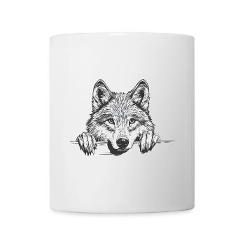 Wolf - Tasse - Weiß - Vorne