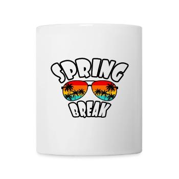 Spring Break Retro Sunset & Beach - Mug - white - Front
