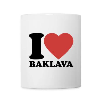 I Love Baklava - Dessert - Saying - Mug - white - Front