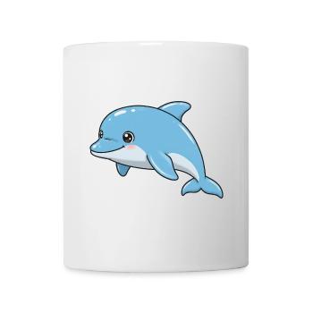 Animal Cartoon Dolphin - Mug - white - Front