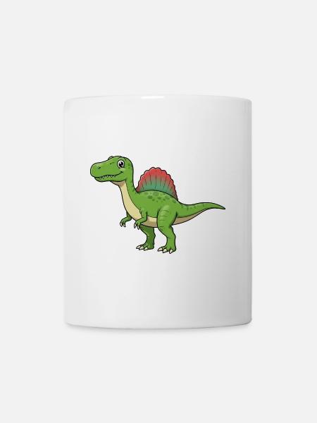 Dino Cartoon Spinosaurus - Tasse - Weiß
