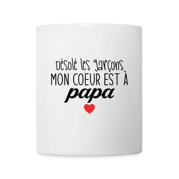 Design Mignon et Tendre pour Filles à Papa - Mug blanc - blanc - Devant