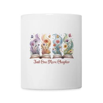 Adore Les Livres Fleurs Lectrice Femme - Tasse - Weiß - Vorne