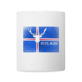 Faune islandaise Drapeau islandais - Mug blanc - blanc - Devant