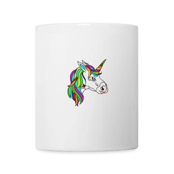 Einhorn,ein rebel Einhorn - Tasse - Weiß - Vorne