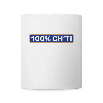 100% Ch'ti - Nord pas de calais - Mug blanc - blanc - Devant