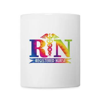 RN Registrierte Krankenschwester Krankenpflege Cad - Tasse - Weiß - Vorne