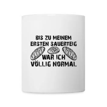 Mein erster Sauerteig - Brot selber backen - Tasse - Weiß - Vorne
