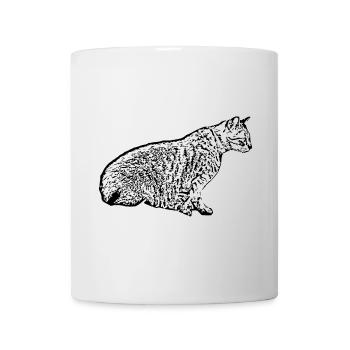 Black Cat Cat Kitten Cat Domestic Gift - Mug - white - Front