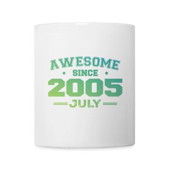 Juillet 2005 Fête Anniversaire Juillet 2005 Rétro - Mug blanc - blanc - Devant