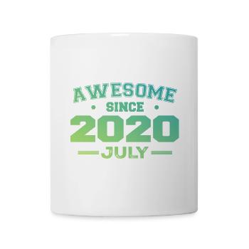 Juli 2020 Geburtstagsfeier Juli 2020 Retro - Tasse - Weiß - Vorne