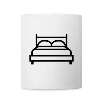 Bett - Tasse - Weiß - Vorne
