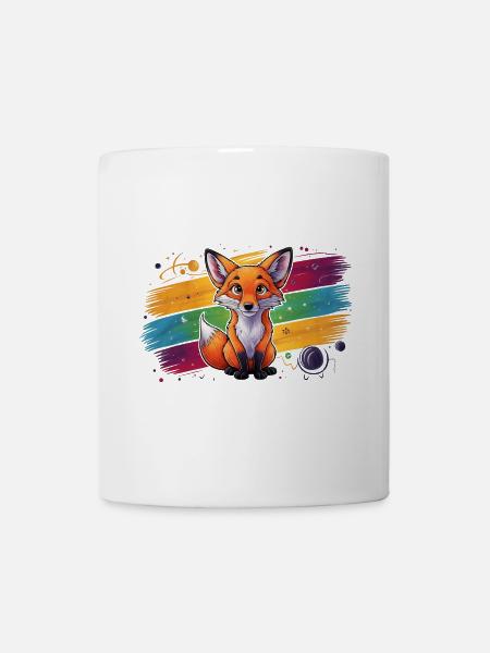 Fuchs - Illustration - Tasse - Weiß