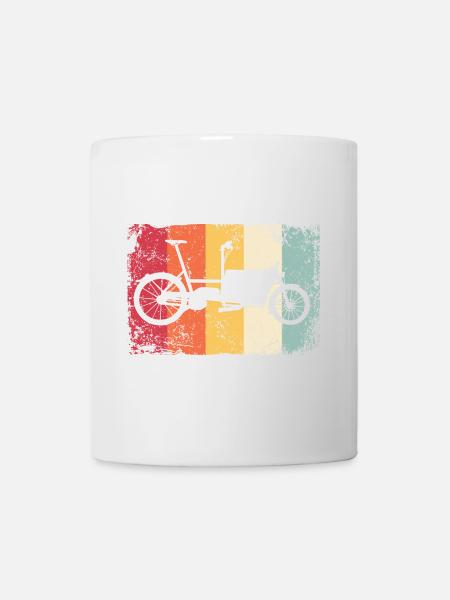 Lastenfahrrad Lastenrad Cargo Bike Cargobike - Tasse - Weiß