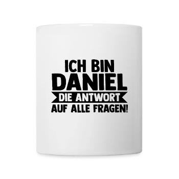 Prénom Daniel - Mug blanc - blanc - Devant