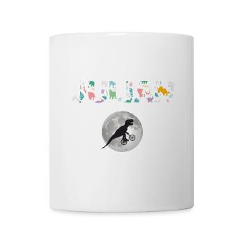 JULIAN - Schöner Jungen Name mit Dinosaurier - Tasse - Weiß - Vorne