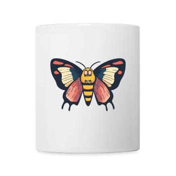 papillon Halloween bande dessinée drôle - Mug blanc - blanc - Devant