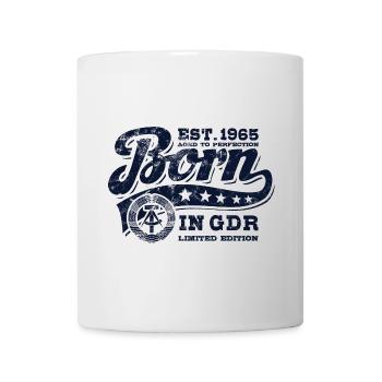Born in GDR 1965 - Geburtstag - Ossi Geschenk - Tasse - Weiß - Vorne