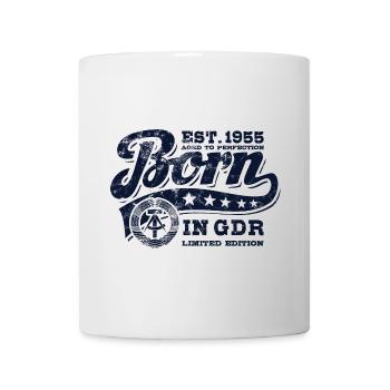 Born in GDR 1955 - Geburtstag - Ossi Geschenk - Tasse - Weiß - Vorne
