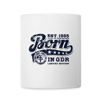 Born in GDR 1985 - Geburtstag - Ossi Geschenk - Tasse - Weiß - Vorne
