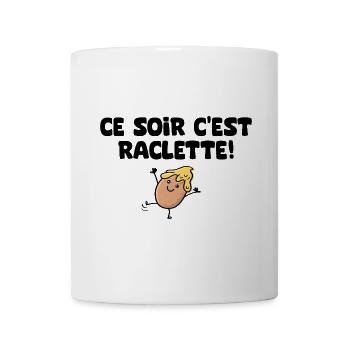ce soir c est raclette humour - Mug blanc - blanc - Devant
