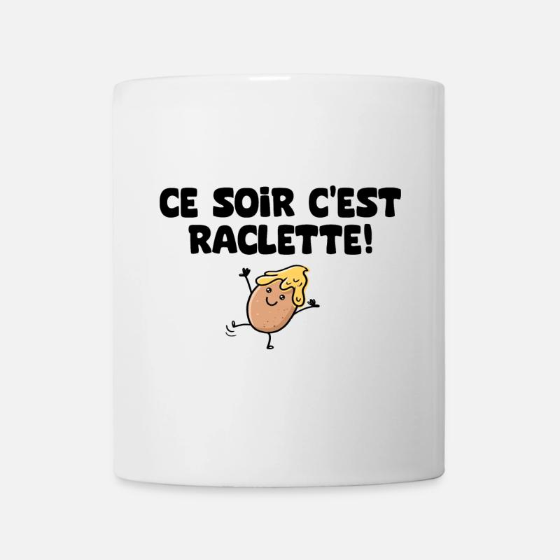 ce soir c est raclette humour - Mug blanc - blanc