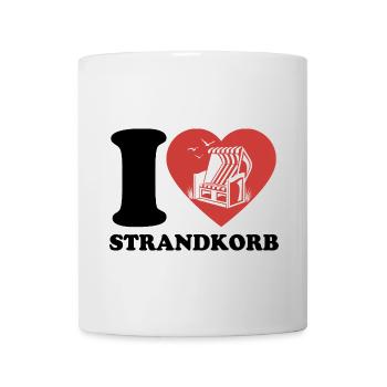 I Love Beach Chair - Heart - Hobby - Mug - white - Front