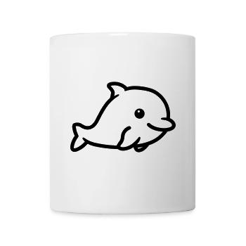 Delfin - Tasse - Weiß - Vorne