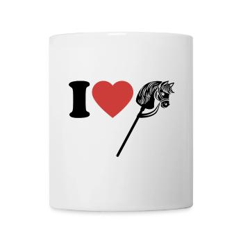 J’aime hobby cheval - Coeur - Hobby - Mug blanc - blanc - Devant