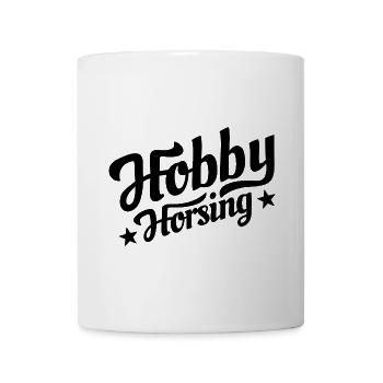 Hobby Horsing - Hobby Cheval - Equitation - Cadeau - Mug blanc - blanc - Devant