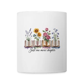 Adore Les Livres Fleurs Lectrice Femme - Tasse - Weiß - Vorne
