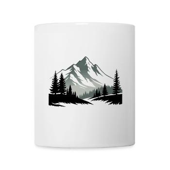 The Alps Mountains in Forest Nature - Mug - white - Front