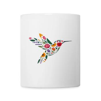 Hummingbird Flowers Graphic - Mug - white - Front
