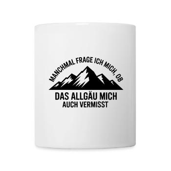 Je me demande si l’Allgäu ne me manque pas ! - Mug blanc - blanc - Devant