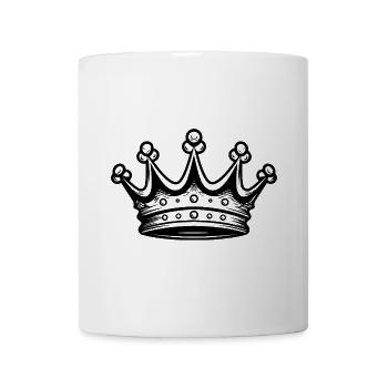 Krone Symbol - Tasse - Weiß - Vorne