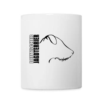 PROFIL DE TERRIER DE CHASSE ALLEMAND Hound Wilsigns - Mug blanc - blanc - Devant