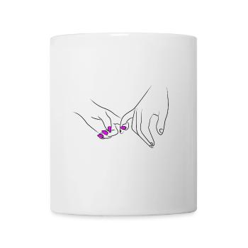 Holding Hands Couple Romantic - Mug - white - Front