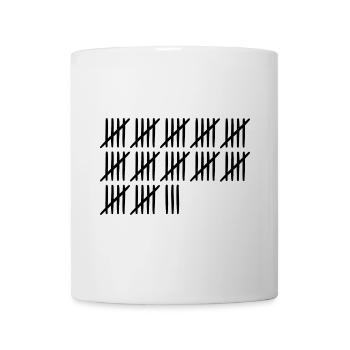 63. Geburtstag Strichliste 63 Jahre alt - Tasse - Weiß - Vorne