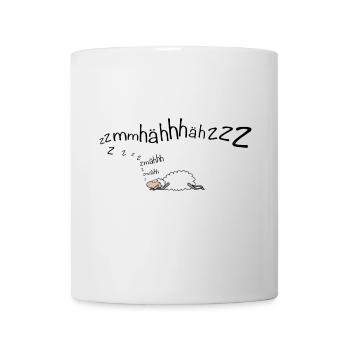 Schaf schnarcht - Wortspiel - Tasse - Weiß - Vorne