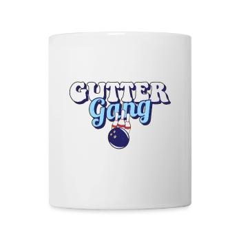 Gutter Gang Bowling Team Club Coach Funny Bowler - Mug - white - Front