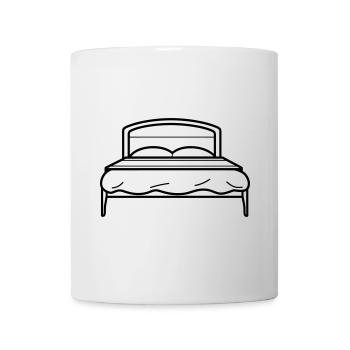 Bett - Tasse - Weiß - Vorne