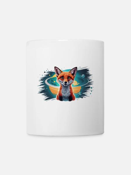 Fuchs - Illustration - Tasse - Weiß