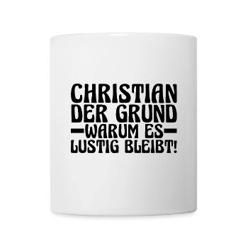 First name Chris Christian - Mug - white - Front