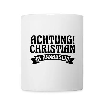 Vorname Chris Christian - Tasse - Weiß - Vorne