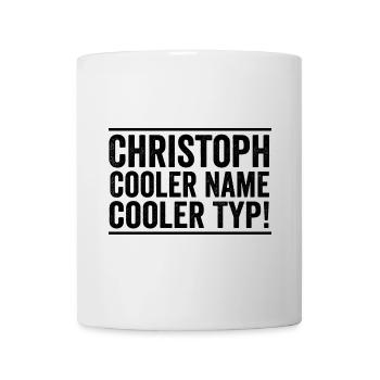 First name Chris Christoph - Mug - white - Front