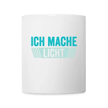 Licht Lichttechnik Light Crew Lichttechniker - Tasse - Weiß - Vorne