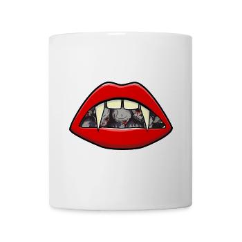 Halloween Vampire Mouth Bloodsucker Vampire - Mug - white - Front