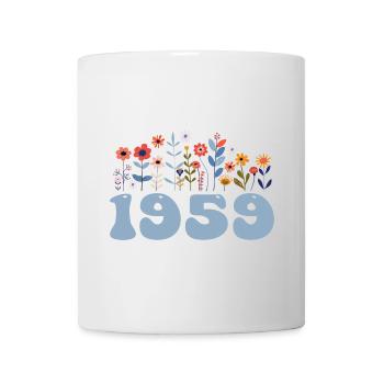1959 Floral Pattern 1959 Floral Theme Flowers 1959 - Mug - white - Front